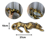 Pantera Negra Escultura Estatua Decoração Casa Leopardo