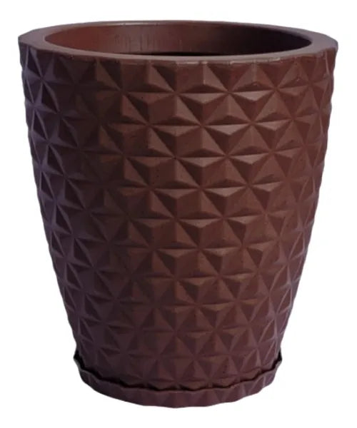Vaso Planta Flor Jardim Decorativo Luxo Diamante 3d N2
