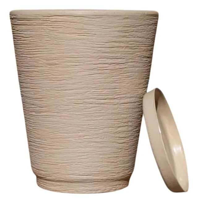 Vaso Polietileno Decorativo Para Plantas Cone Pequeno 28x23