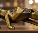 Pantera Negra Escultura Estatua Decoração Casa Leopardo