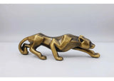 Pantera Negra Escultura Estatua Decoração Casa Leopardo