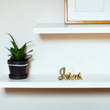 Enfeite Decorativo Jesus Cerâmica Dourado Decoração Luxo