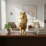 Spitz Alemão Cachorro Lulu Da Pomerânia Escultura 3d 25cm