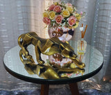 Pantera Negra Escultura Estatua Decoração Casa Leopardo