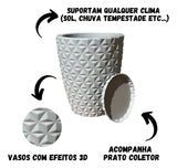 Vaso De Polietileno C Prato Para Plantas Jardim E Varanda N1