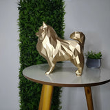 Spitz Alemão Cachorro Lulu Da Pomerânia Escultura 3d 25cm
