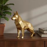 Cachorro Pastor Alemão E Belga Escultura 3d Decor Pet 27cm