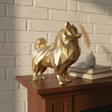 Spitz Alemão Cachorro Lulu Da Pomerânia Escultura 3d 25cm