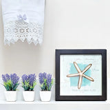 Arranjo Lavanda Artificial Unnique.Store Vaso Cerâmica Decoração Violeta 13cm