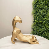 Gato Mine Coon Espreguiçando Escultura Decorativa 3d 25cm