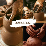 Vasos Barro Parede Babado 4 Unidades C/ Furo Orquídea Jardim