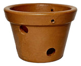 Vaso Cerâmica Barro Para Orquídeas Kit Com 6