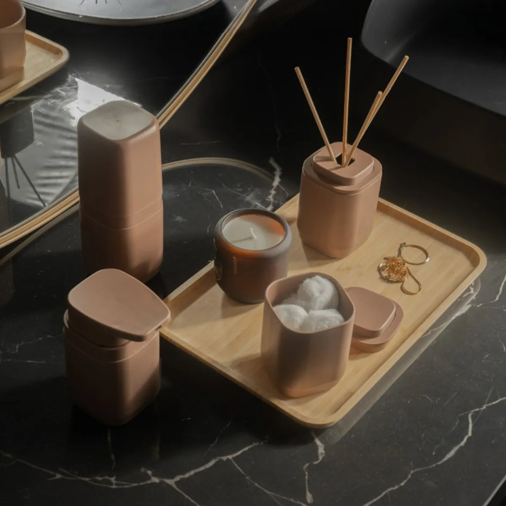 Porta Algodão Minimalista