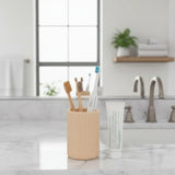 Porta Escova Minimalista Bege