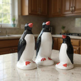 Família De Pinguim Para Geladeira Porcelana Enfeite Cozinha