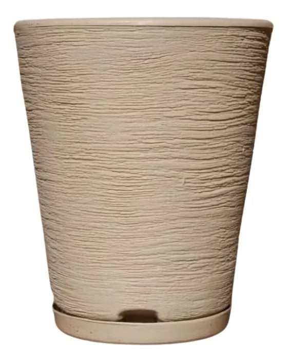 Vaso Polietileno Decorativo Para Plantas Cone Pequeno 28x23