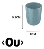 Porta Escova Cilíndrico Cerâmica