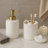 Saboneteira + Porta Escova Kit