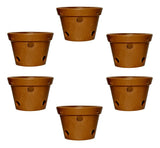 Vaso Cerâmica Barro Para Orquídeas Kit Com 6