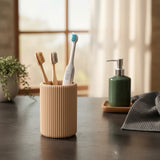 Porta Escova Minimalista Bege